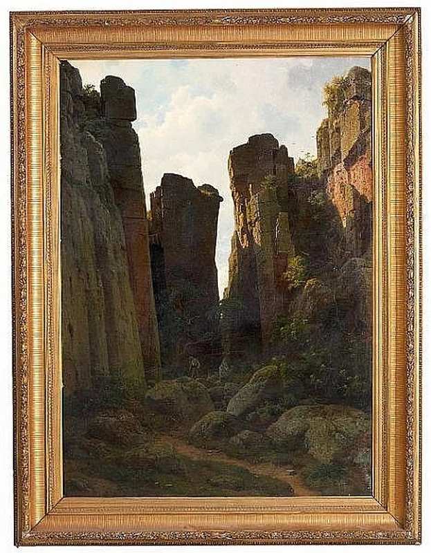 Randkløve, una scogliera divisa tra Gudhjem e Svaneke, Bornholm